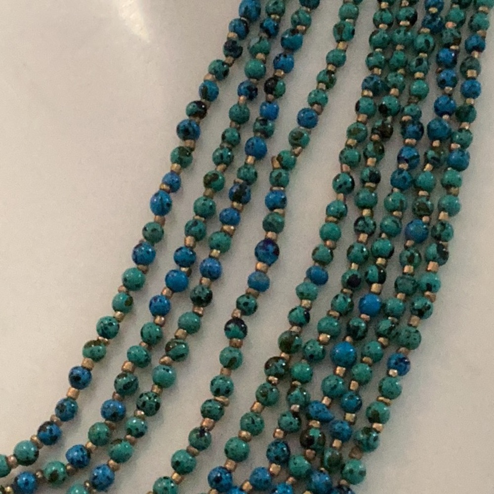 Elegant Multi-Strand Beaded Necklace - Picture 2 of 6